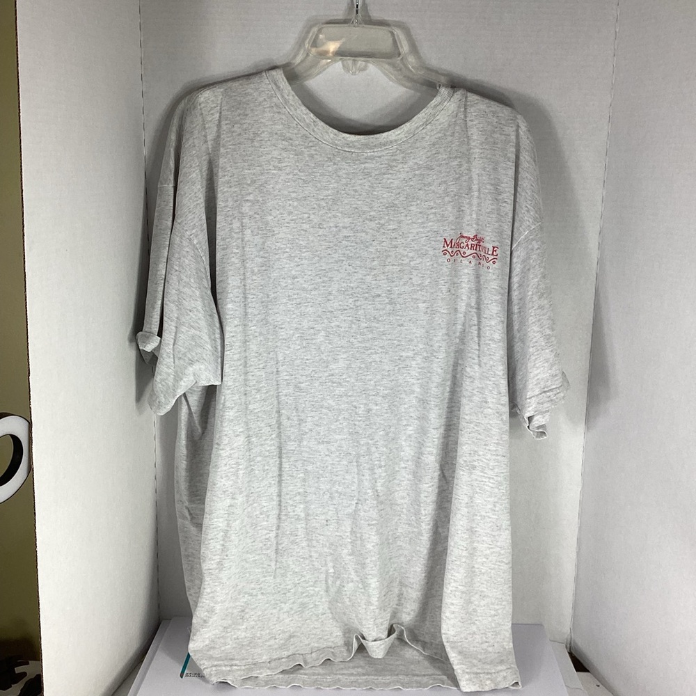 Margaritaville Light Gray Short Sleeve Tee SIZE XXL VINTAGE JIMMY BUFFET